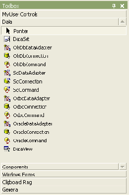 Использование визуальной среды для работы с ADO .NET
