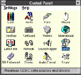 Системная информация утилиты настройки BDE