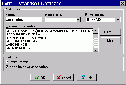 Определение собственного диалога при соединении