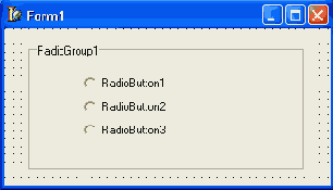 TRadioGroup ������ ��������� ��������������