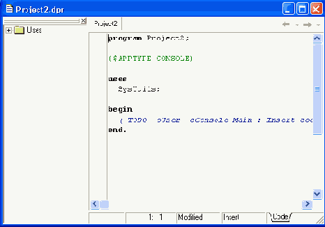 Создание консольного приложения