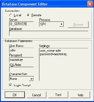 �������� ���������� TIBDatabase