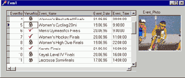 ��� ��������� ����������� ����������� � TDBGrid