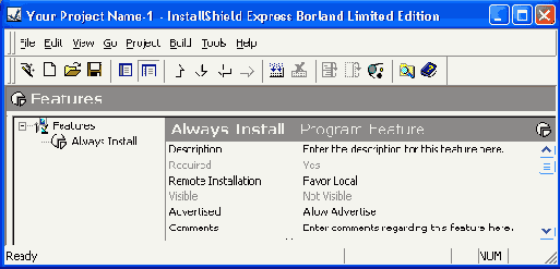 ��������� ��������� � ������ Features ������������ ����������� ��������������� ���������
