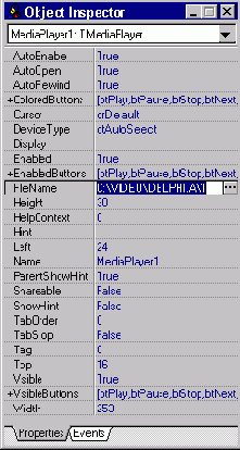 ��������� TMediaPlayer