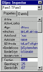 ������� �������� � ���� Delphi