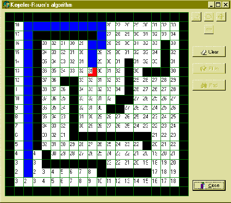 Определение кратчайшего пути между двумя точками