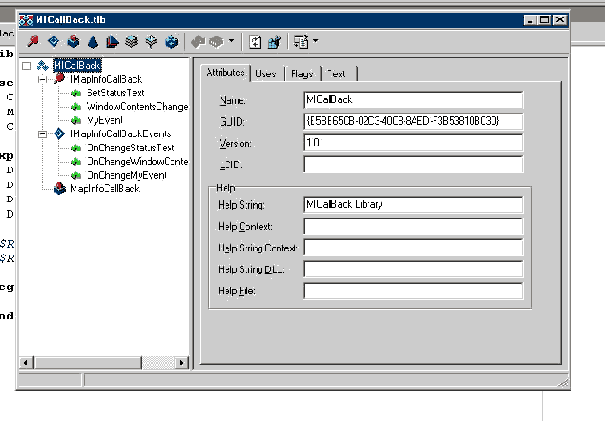 Cервер автоматизации OLE для обработки CallBack.