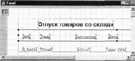 ������������� TQRBand ��� ������������� ���������� ��������