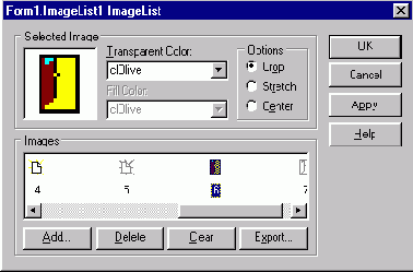 Компонент TActionList