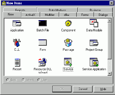 Поддержка сервисов Windows NT