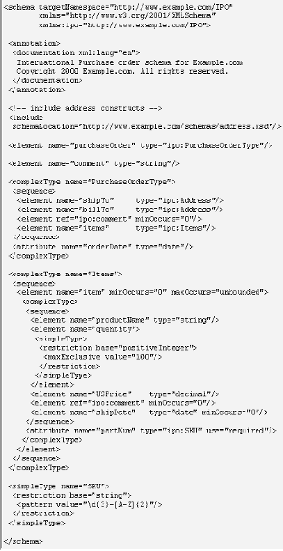 Схема в нескольких файлах
