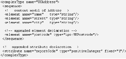 Получение производных типов расширением