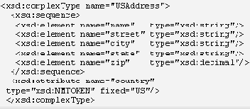 Определение комплексных типов, объявление элементов и атрибутов