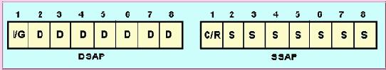 Структура адресов DSAP и SSAP
